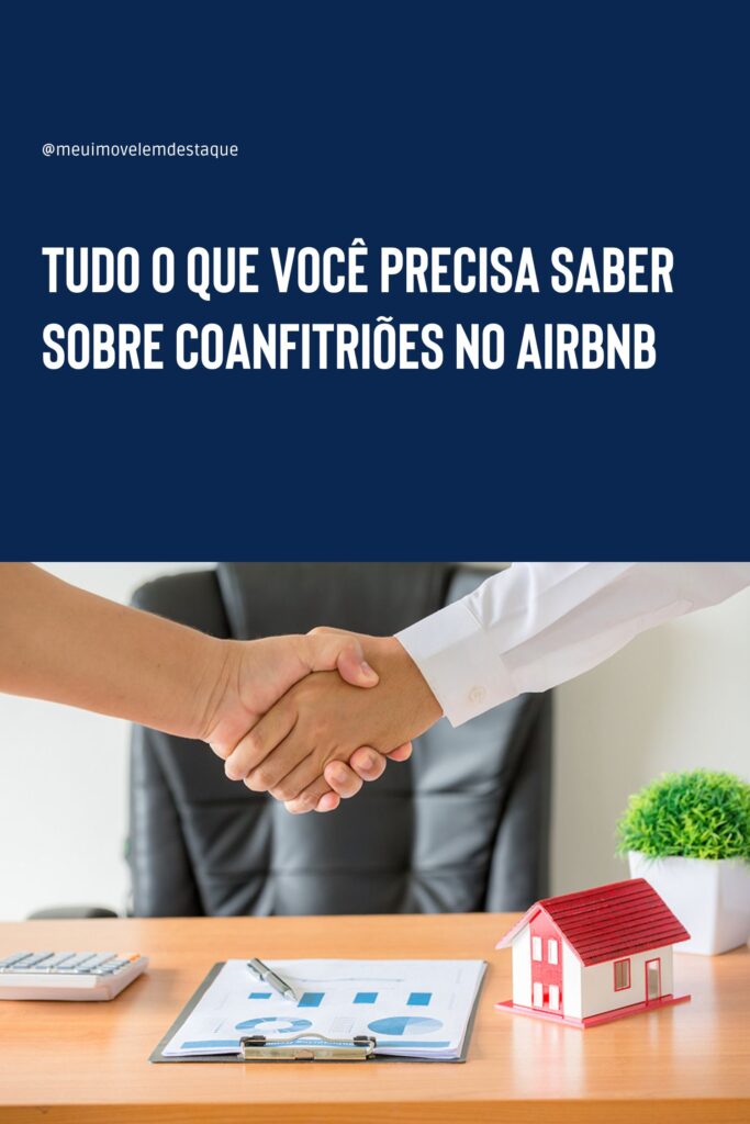  Aperto de mãos entre duas pessoas, simbolizando um acordo ou parceria, com uma pequena casa em miniatura sobre uma mesa ao lado de documentos financeiros. Ideal para representar o conceito de coanfitriões no Airbnb.